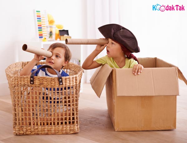 تربیت کودک از طریق بازی های تخیلی
